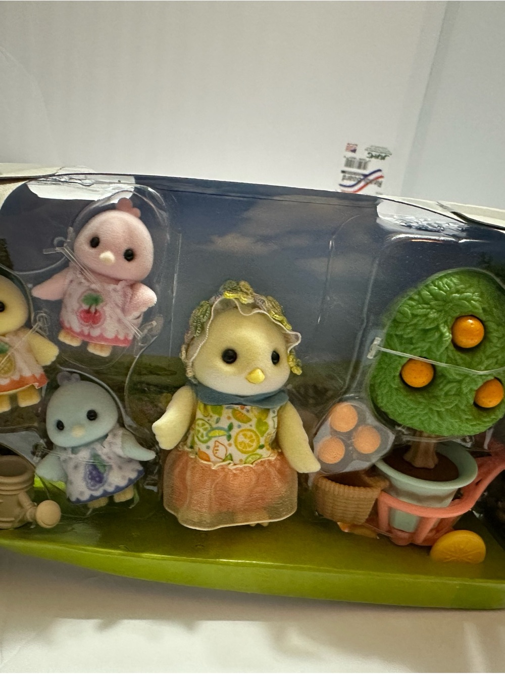 Plush Chick Family Playset with Tree - Yellow & Pink
